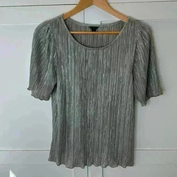 Ann Taylor Medium blouse metallic - Picture 1 of 10